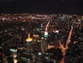 Skyline di Manhattan notturno