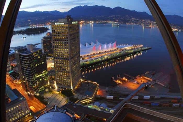La magnifica vista dal Vancouver Lookout