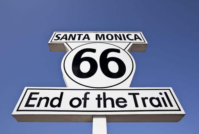 Fine della Route 66 a Santa Monica